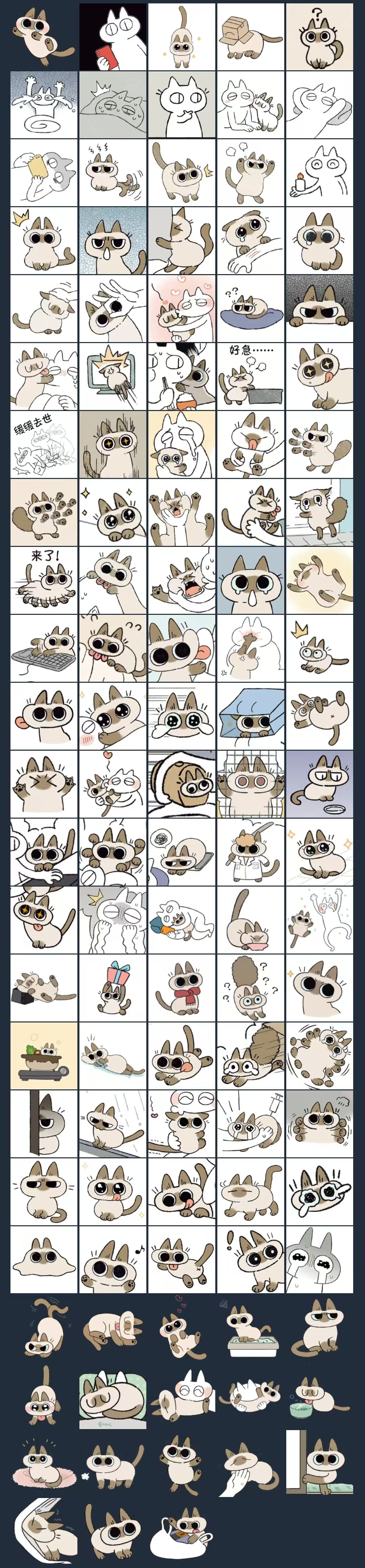 暹罗猫PNG表情包合集.jpg